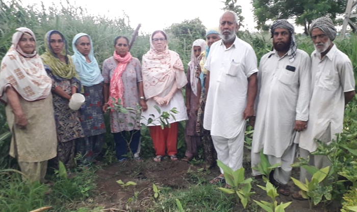 In memory of Kulwinder Singh Mattu, flowering and fruit trees were planted